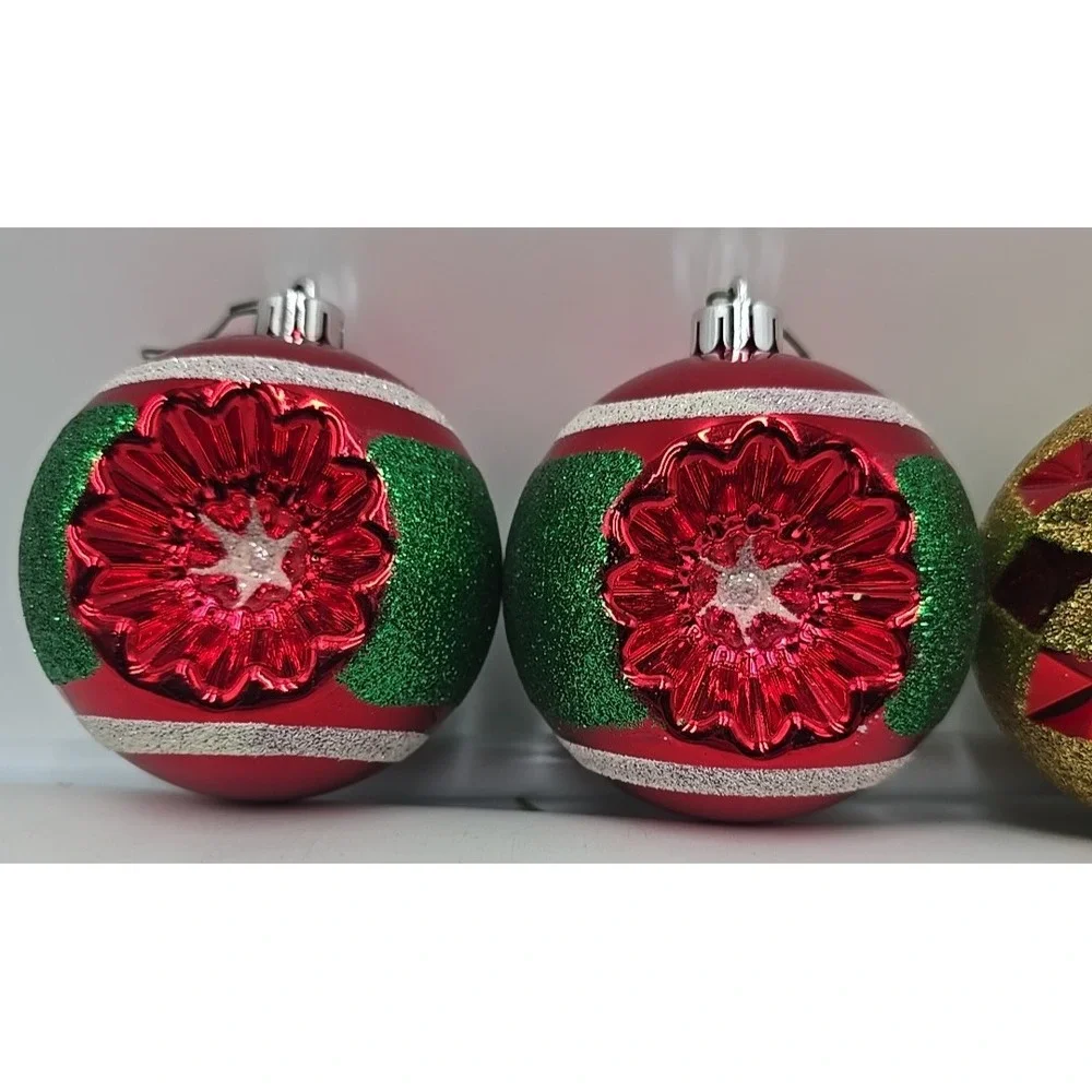 Vintage Mouth Blown Blown Glass Germany 5 Christmas Ornaments